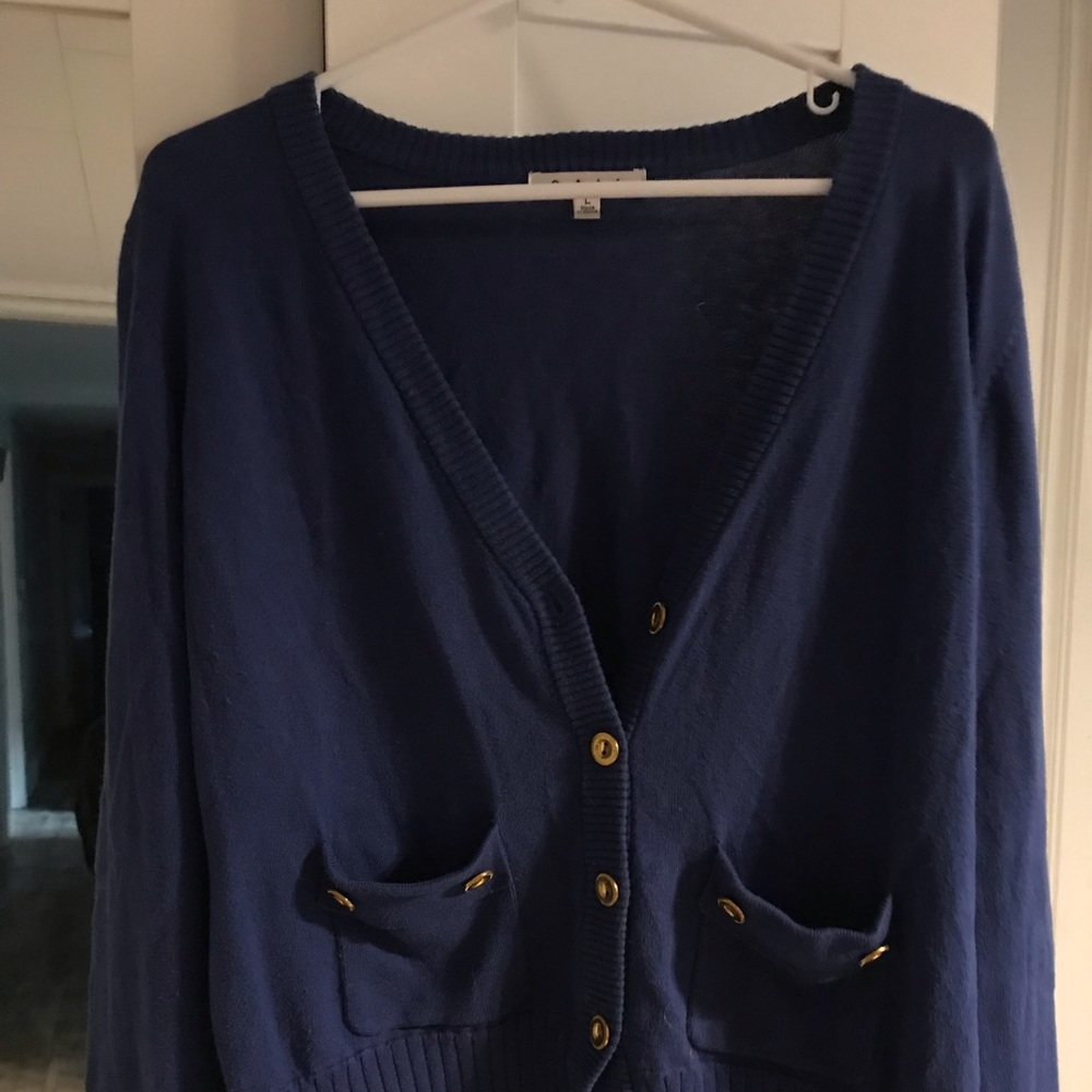 Cabi blue cardigan